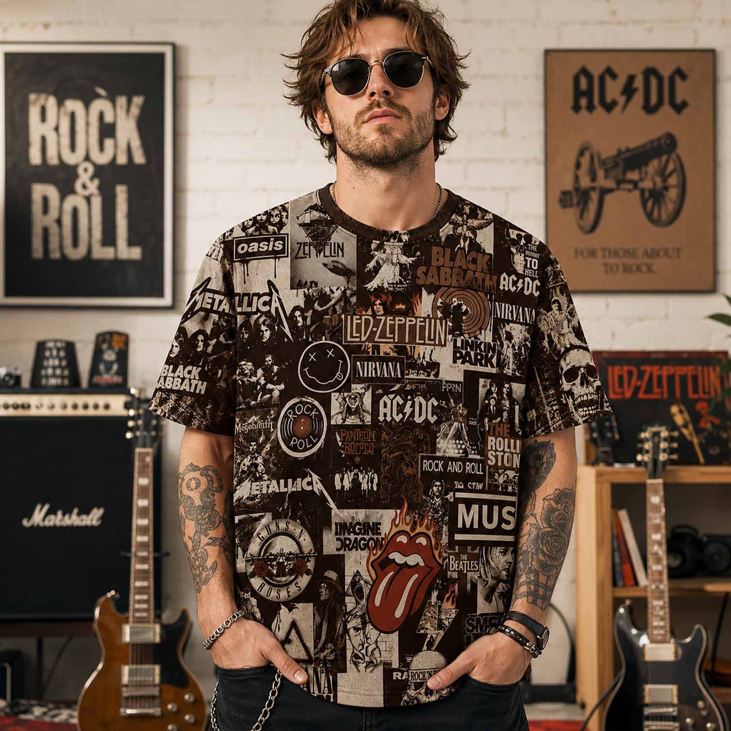Rock Lover - Classic Legends All Over Print Shirt Version 6