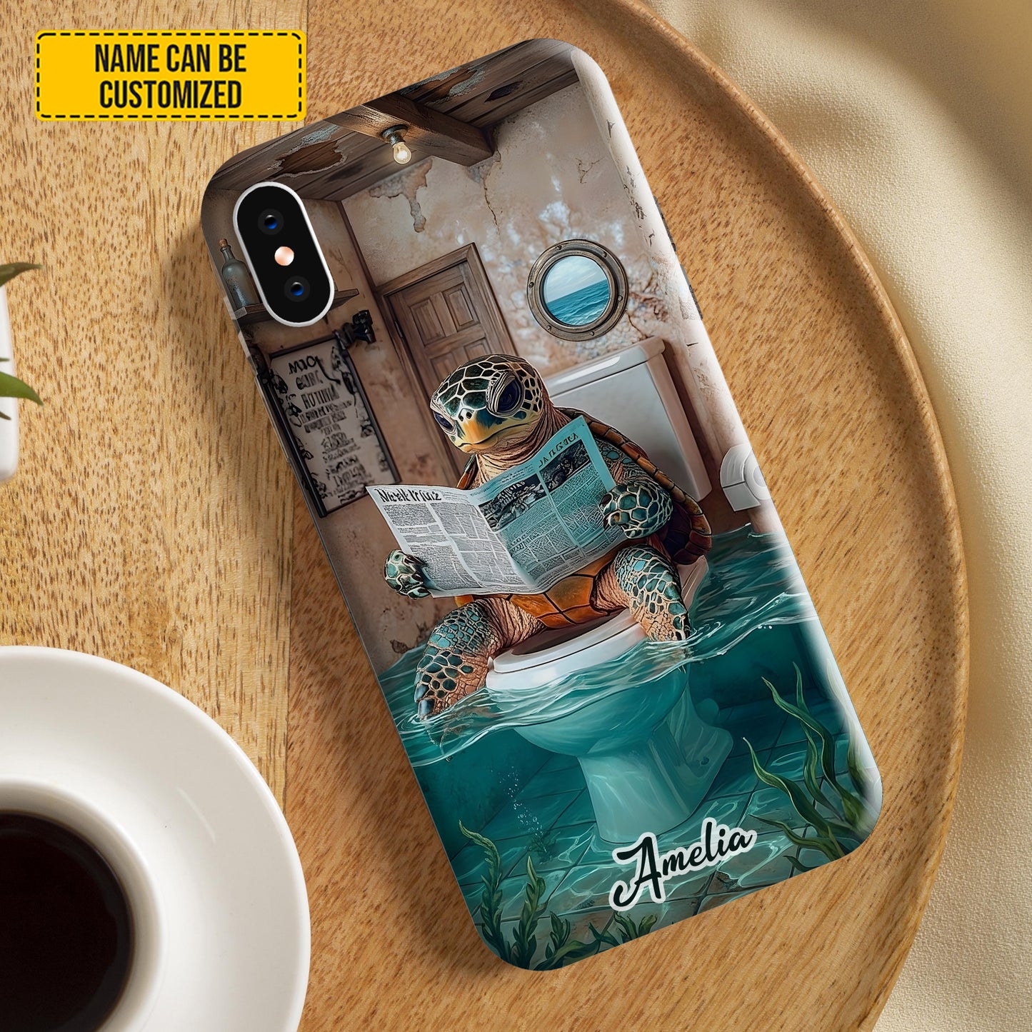 Personalized Funny Sea Turtle Phone Case