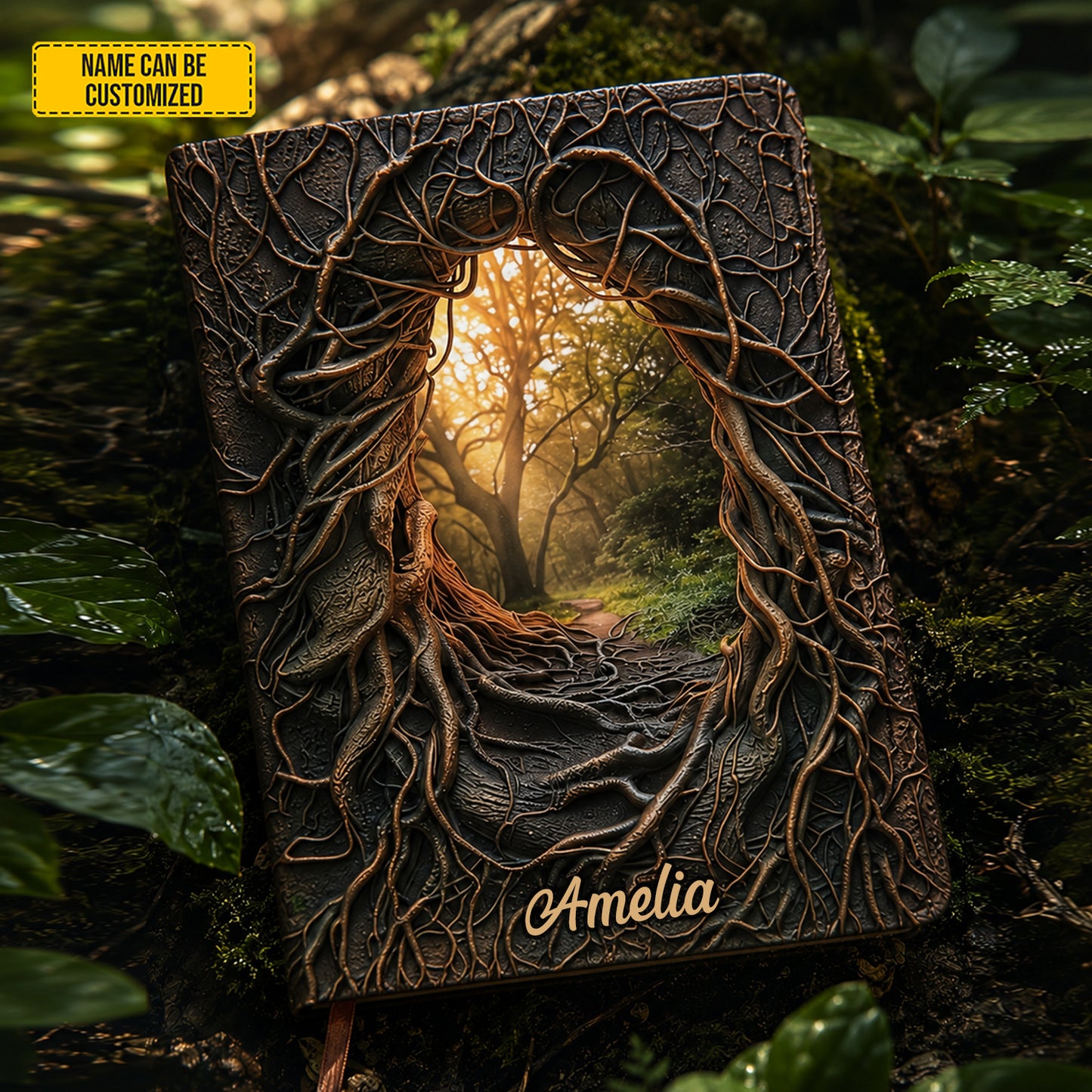 Personalized Magical Tree of Life Leather Journal