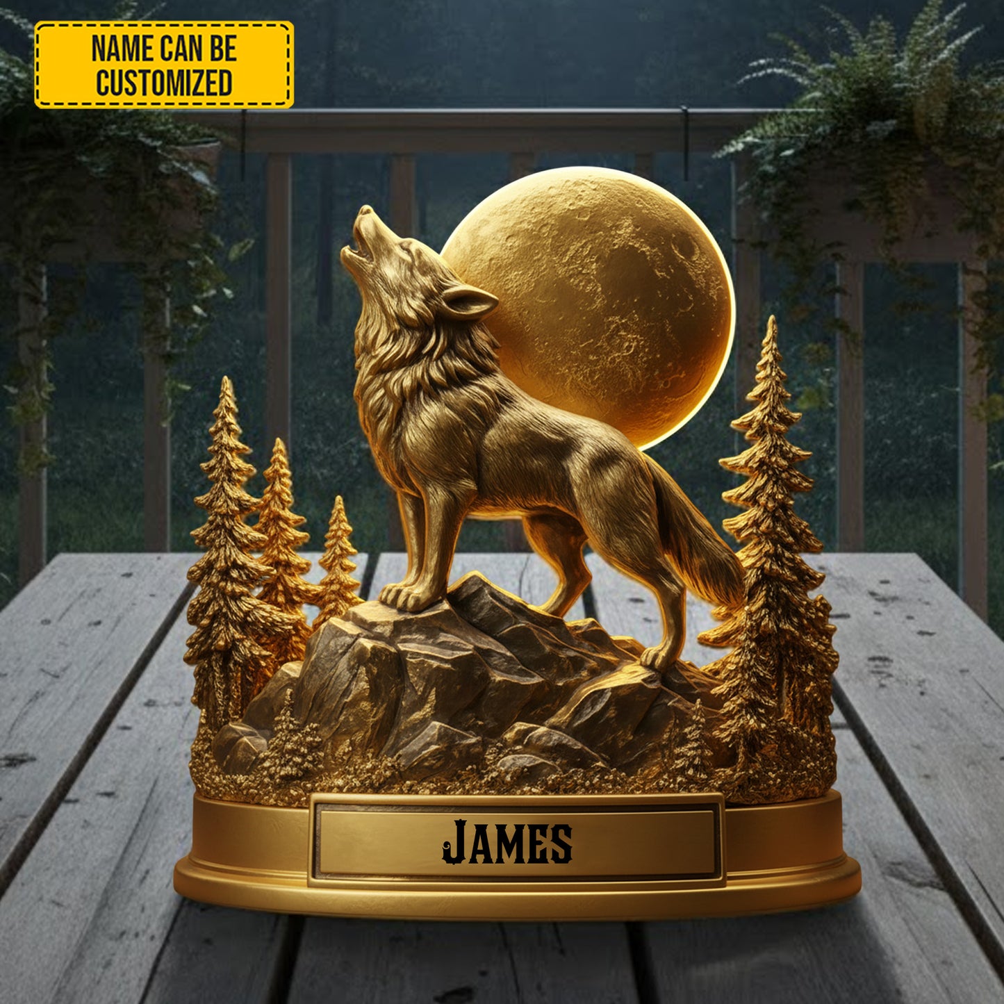 Lone Wolf Legend – Personalized Acrylic Plaque