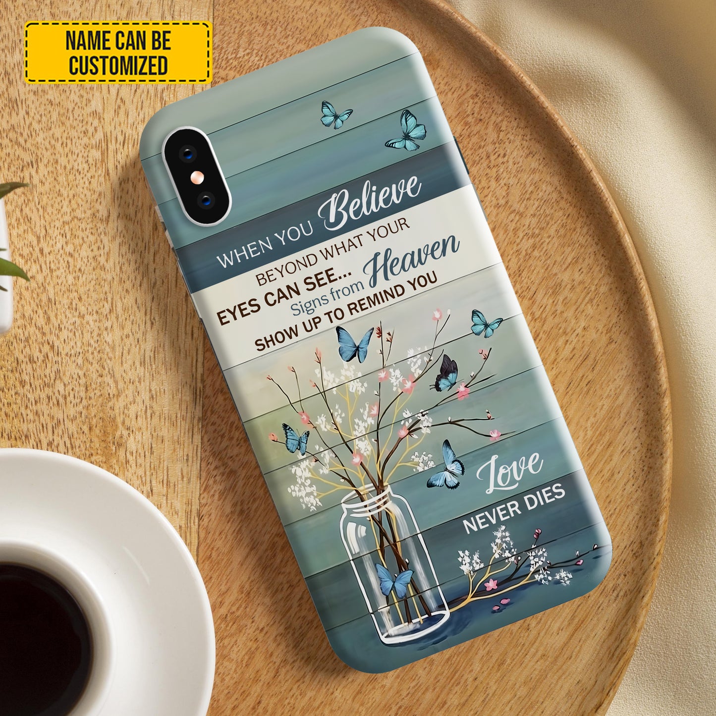 Personalized Butterfly Memorial Phone Case