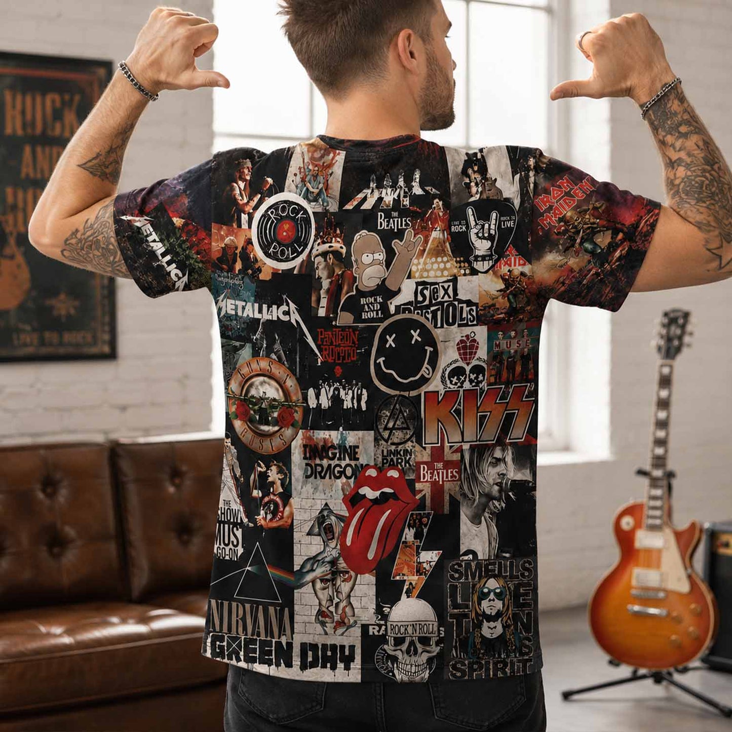 Rock Lover - Classic Legends All Over Print Shirt Version 8