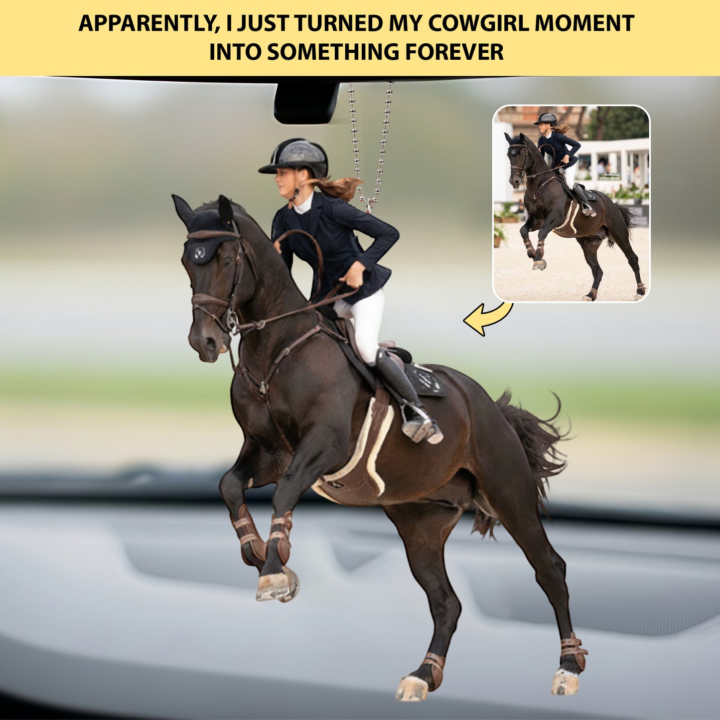 Rider Legend - Personalized Western Keychain