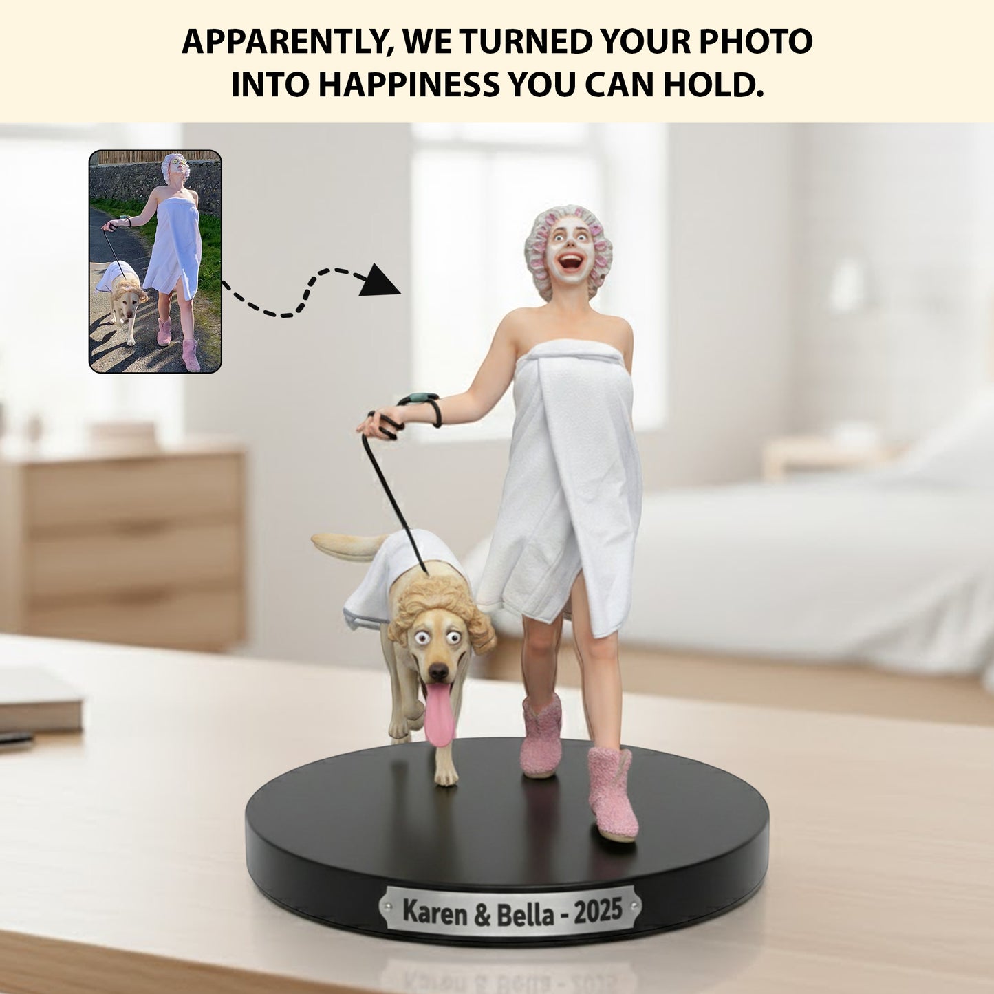 Chaos in Mini Form – Personalized Funny Photo Acrylic Plaque