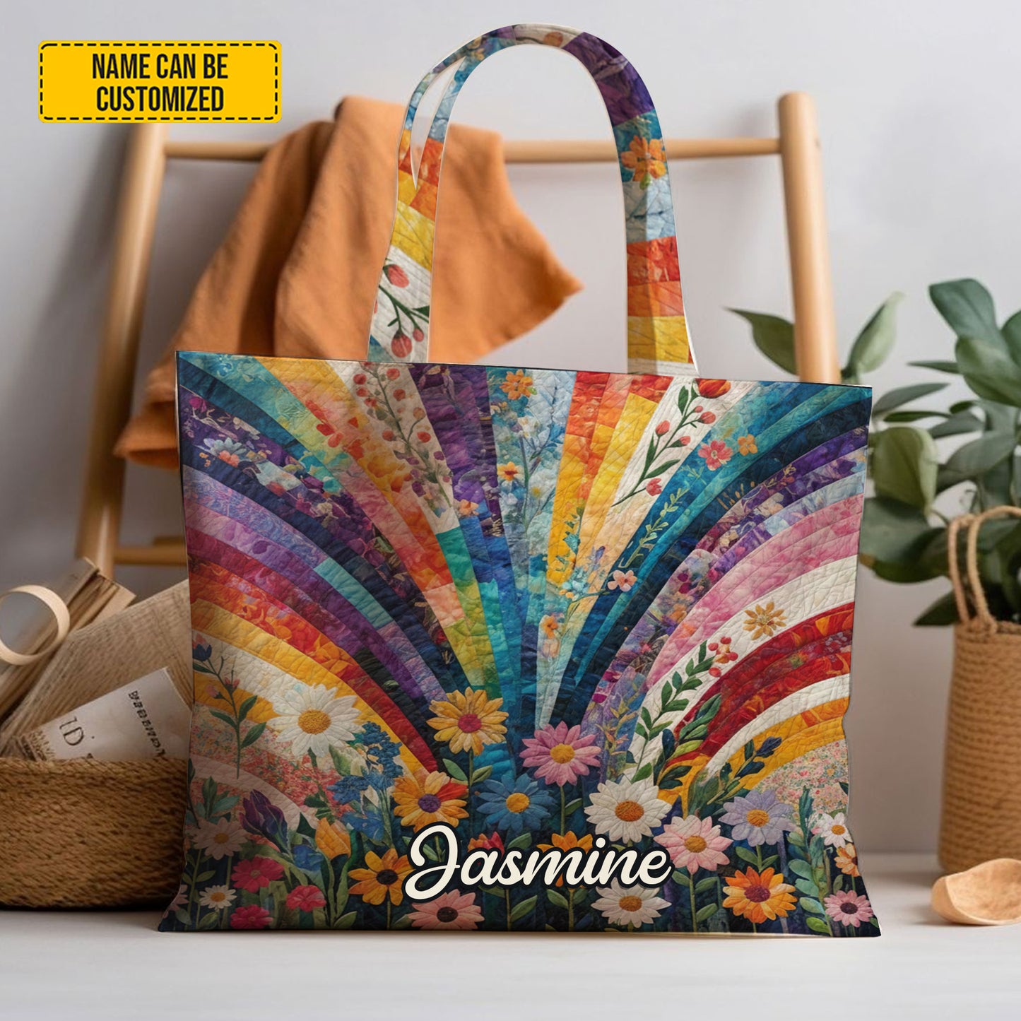 Beautiful Flowers - Personalized Tote Bag