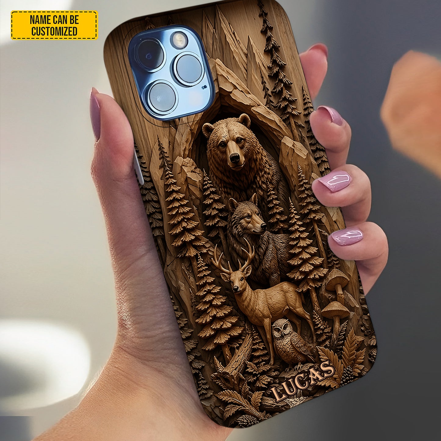 Mountain Forest Animals – Personalized Phone Case