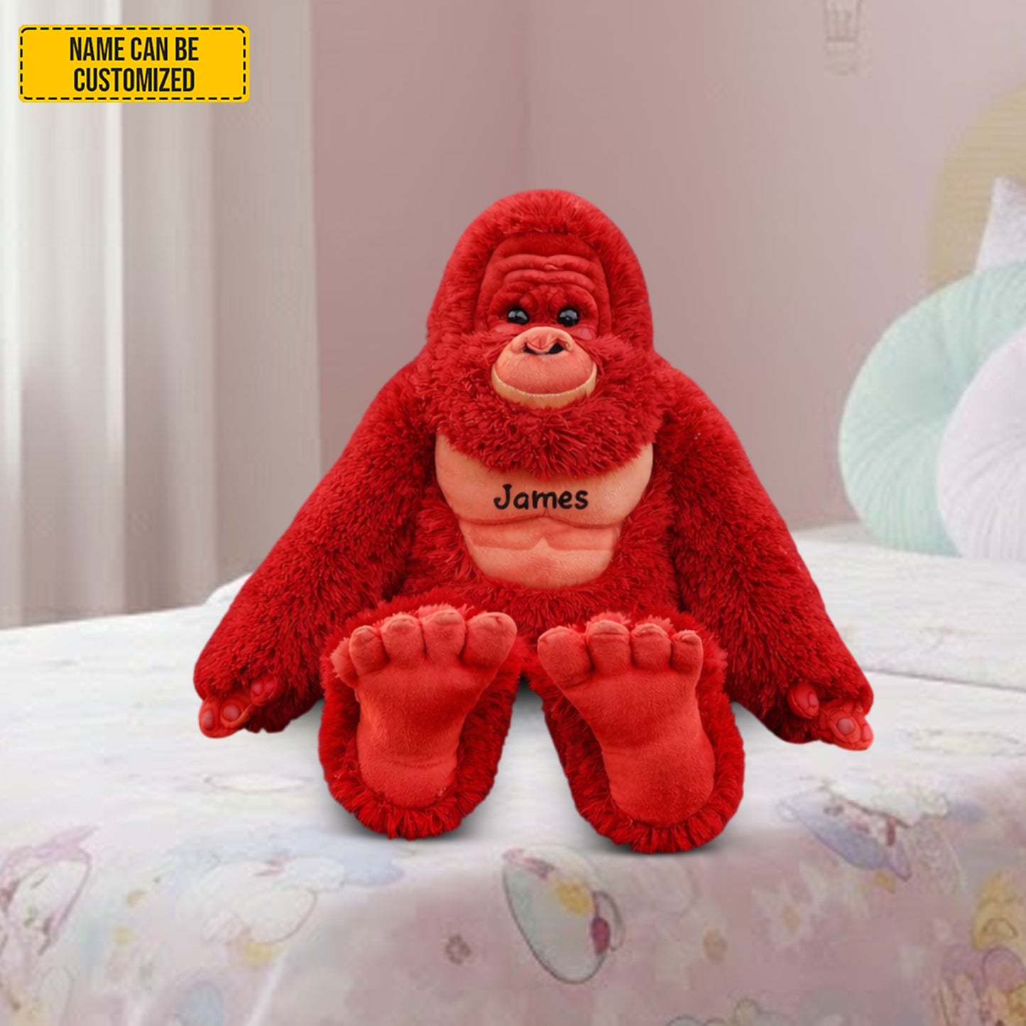 Personalized Cute Bigfoot Custom Shaped Pillow