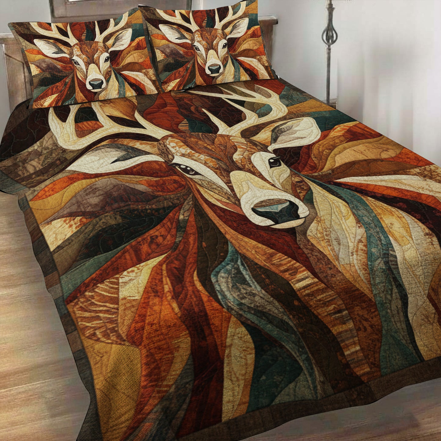 Premium Deer Quilt Bedding Set
