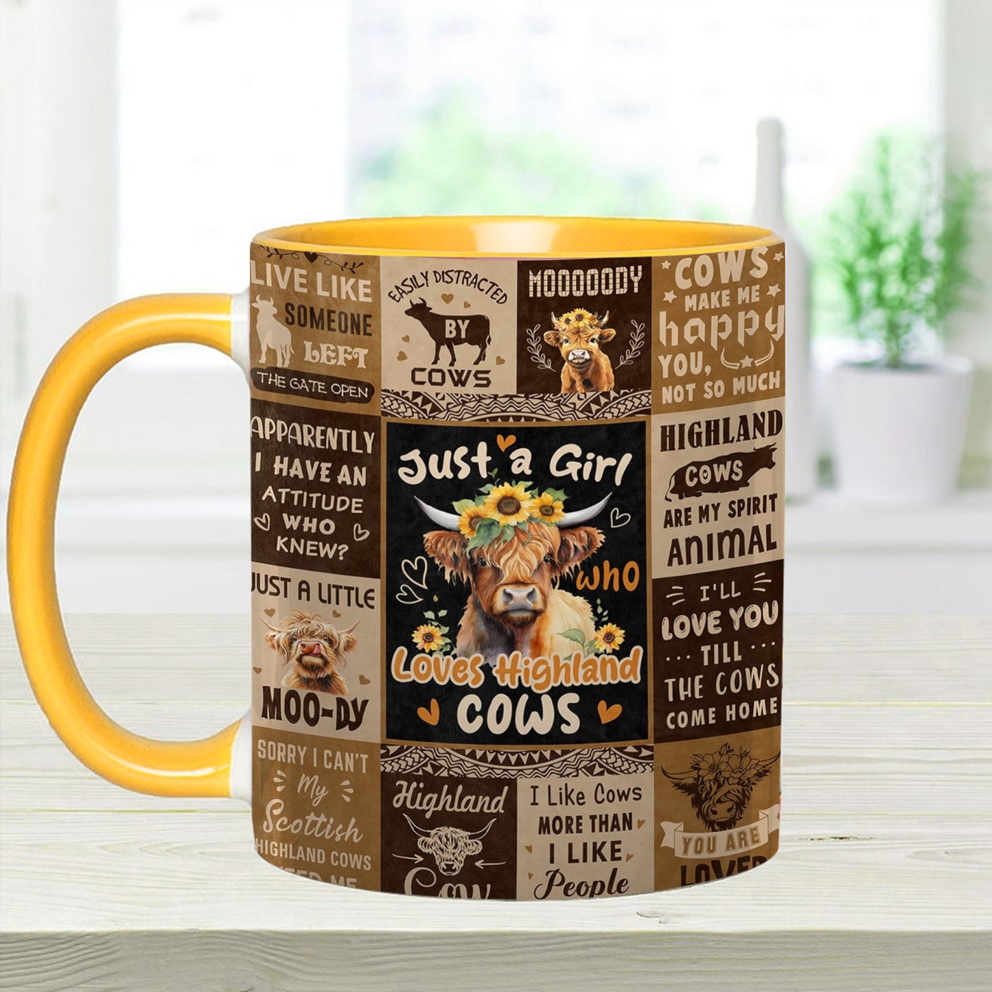Love Cows - Adorable Cow Collage Accent Mug