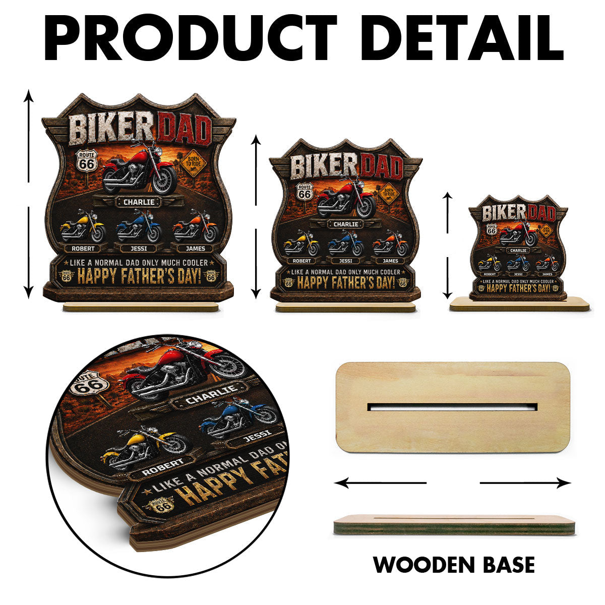 Still Riding Strong – Personalized Motorcycle Wood Plaque