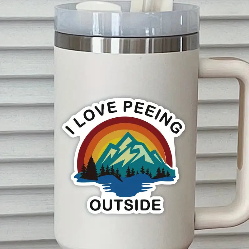 'I Love Peeing Outside' Sticker