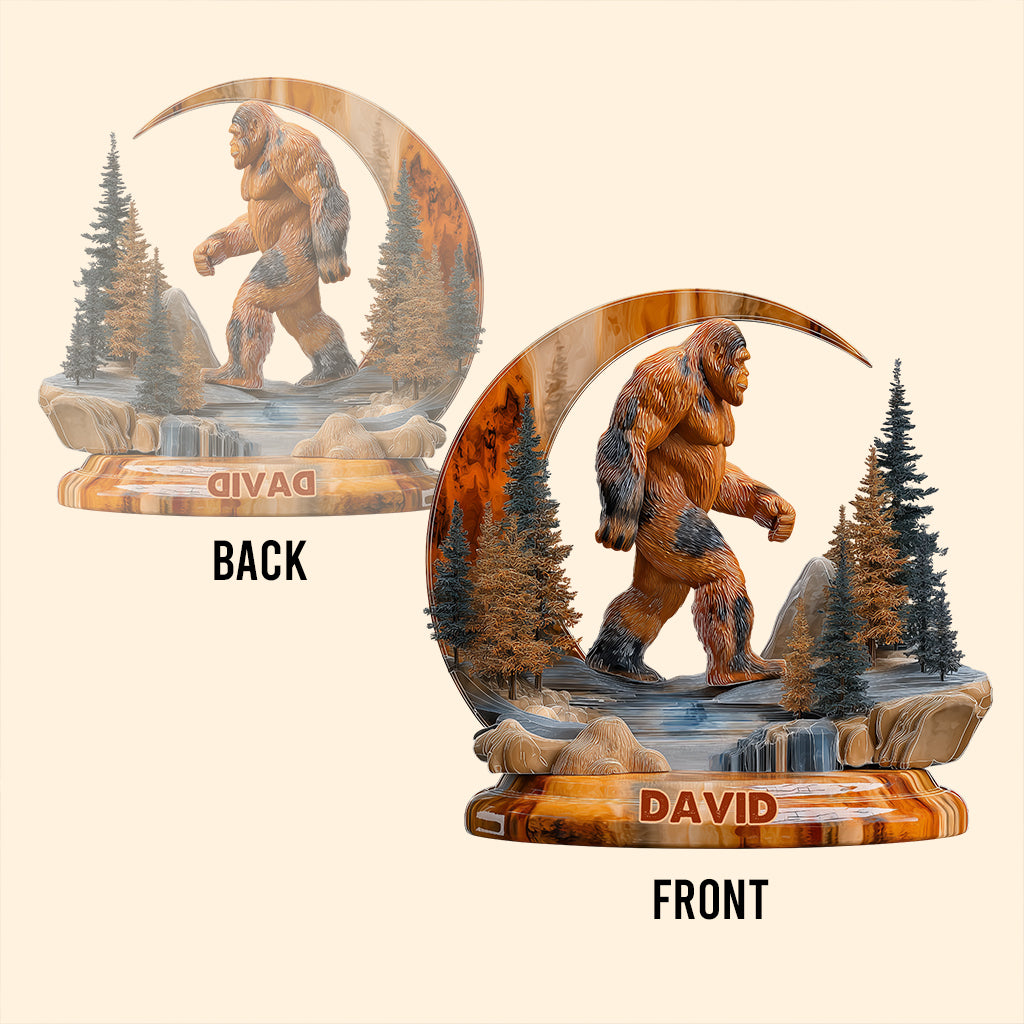 And Into The Forest I Go - Personalized Bigfoot Acrylic Plaque