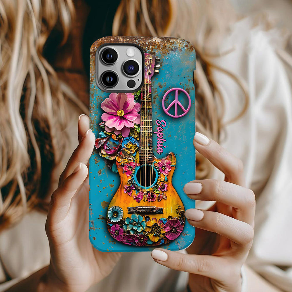Hippie Guitar Soul - Personalized Hippie Phone Case