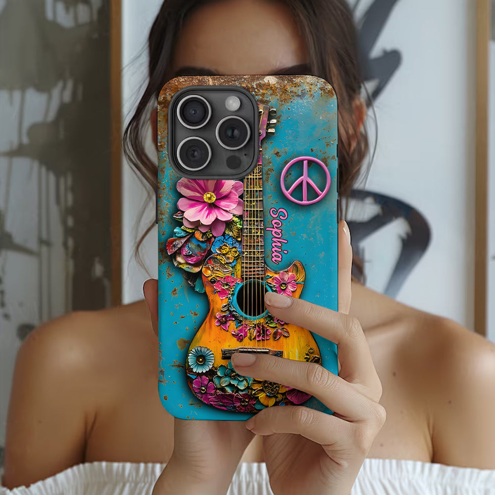 Hippie Guitar Soul - Personalized Hippie Phone Case