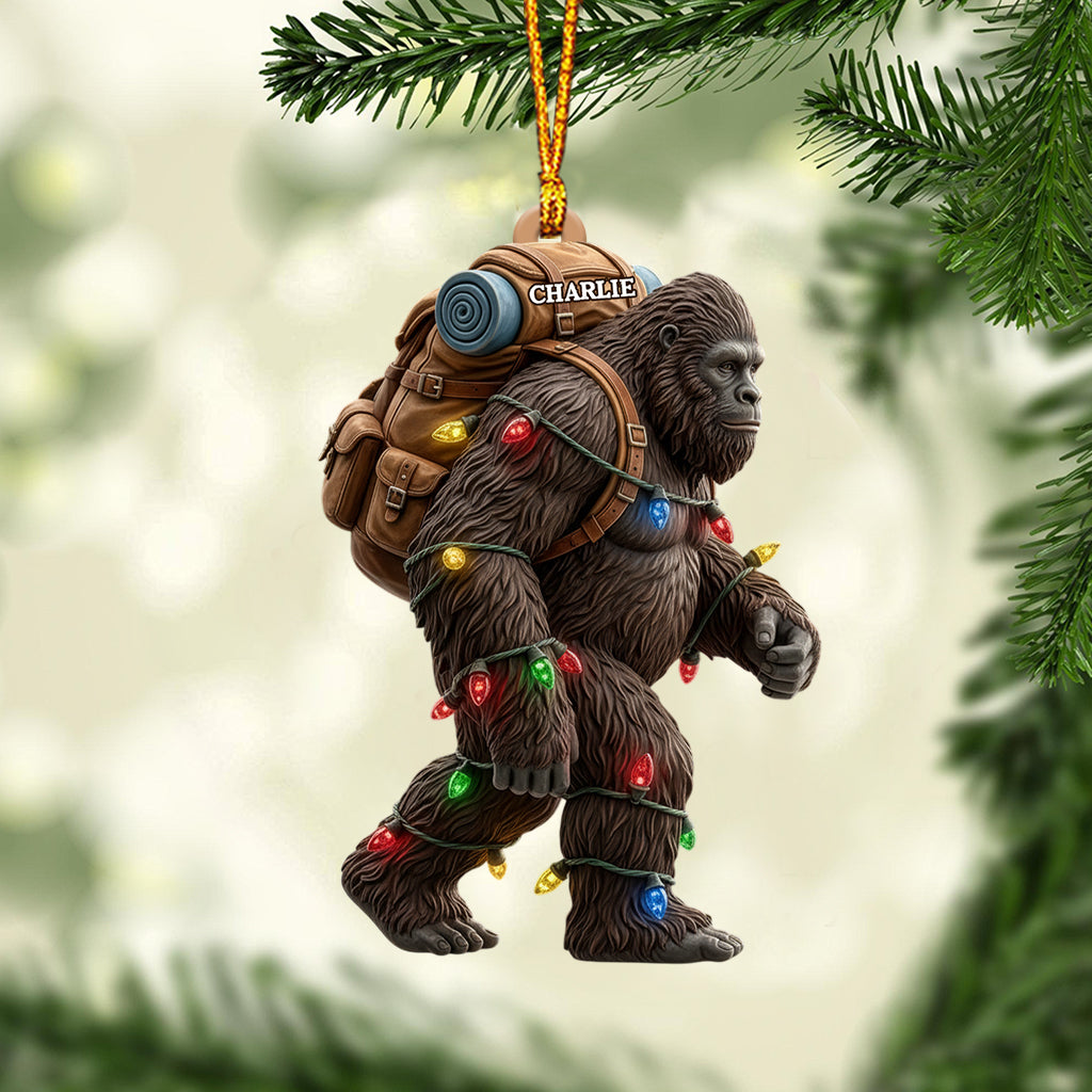 Sasquatch Holiday Spirit - Personalized Funny Ornament