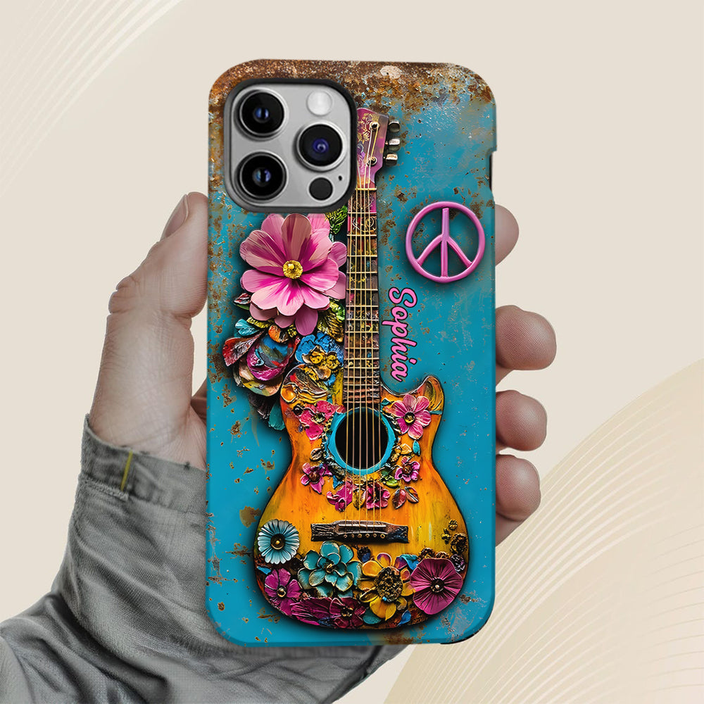 Hippie Guitar Soul - Personalized Hippie Phone Case