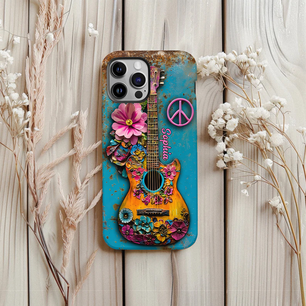 Hippie Guitar Soul - Personalized Hippie Phone Case