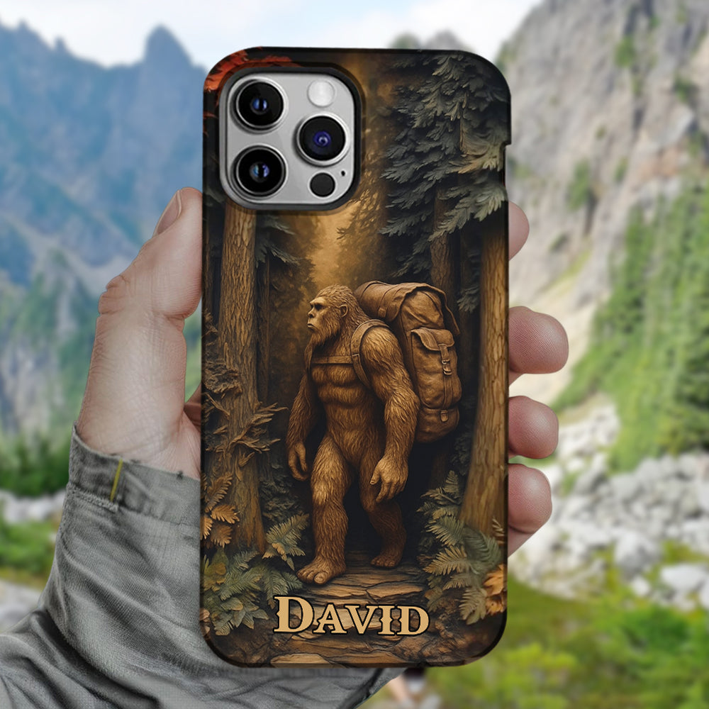 Sasquatch In Forest - Personalized Bigfoot Phone Case