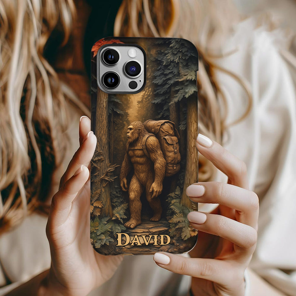 Sasquatch In Forest - Personalized Bigfoot Phone Case