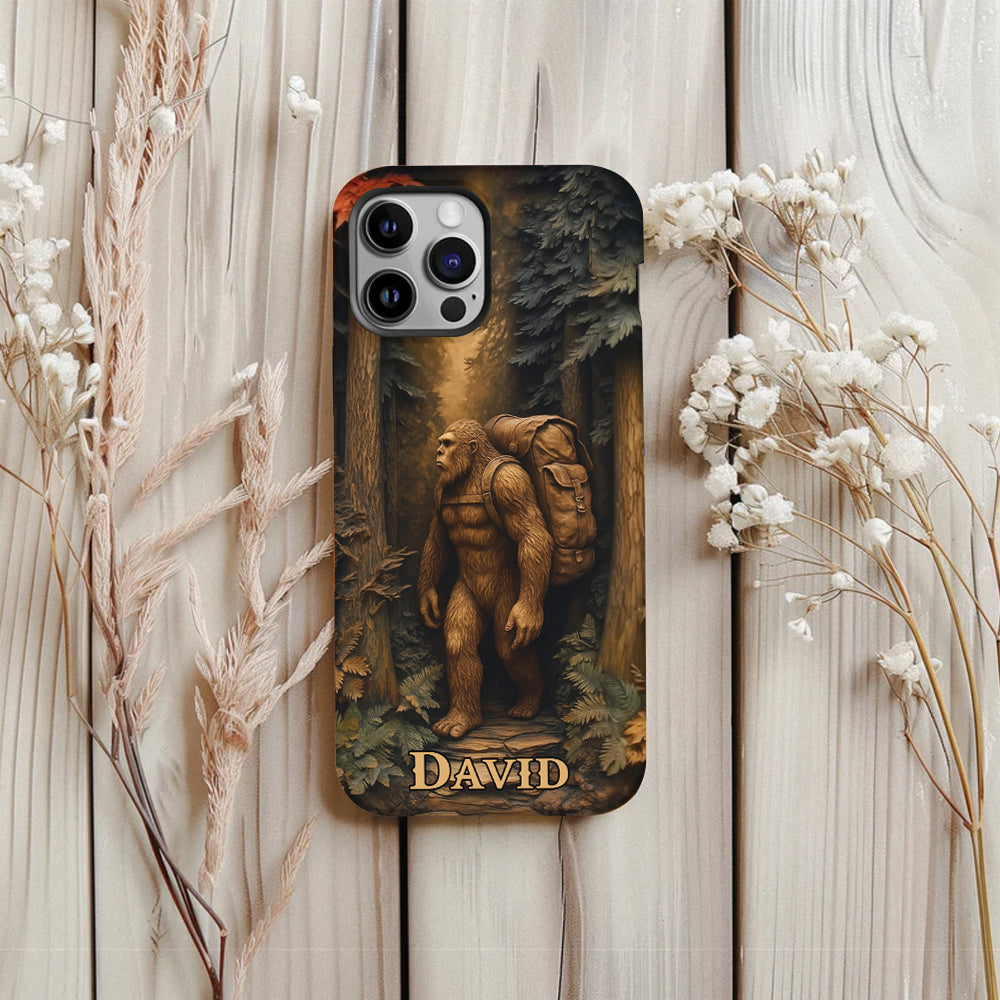Sasquatch In Forest - Personalized Bigfoot Phone Case