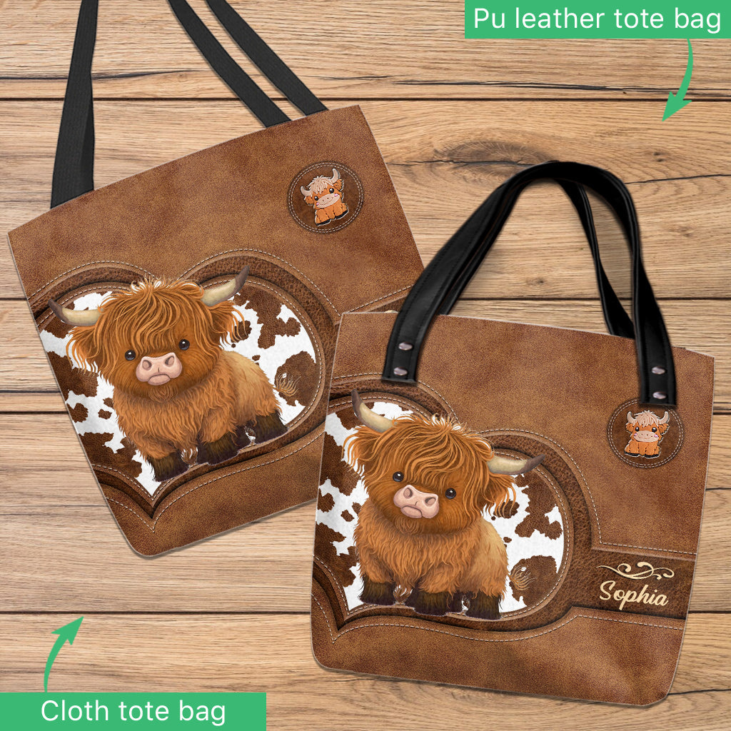 Love Highland Cows - Personalized Tote Bag