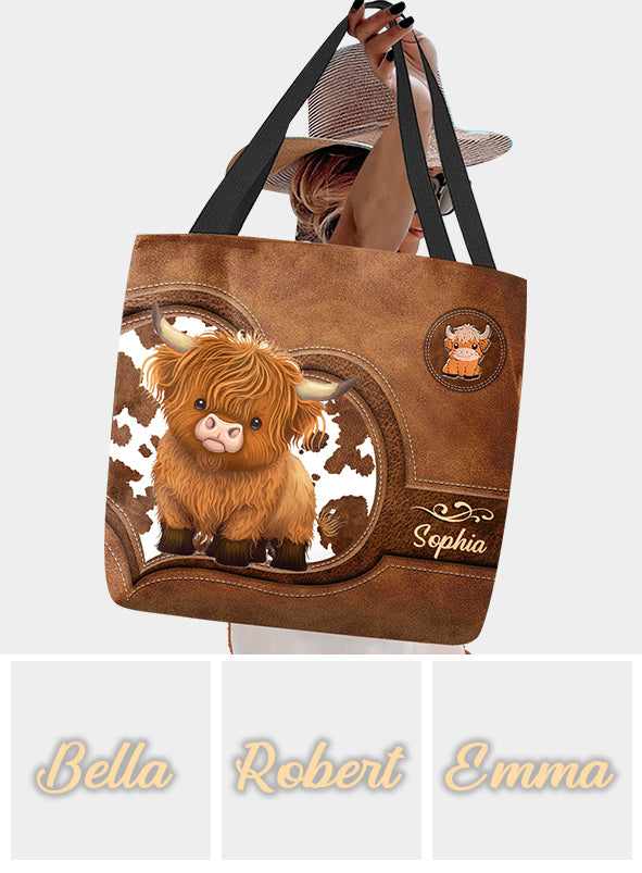 Love Highland Cows - Personalized Tote Bag