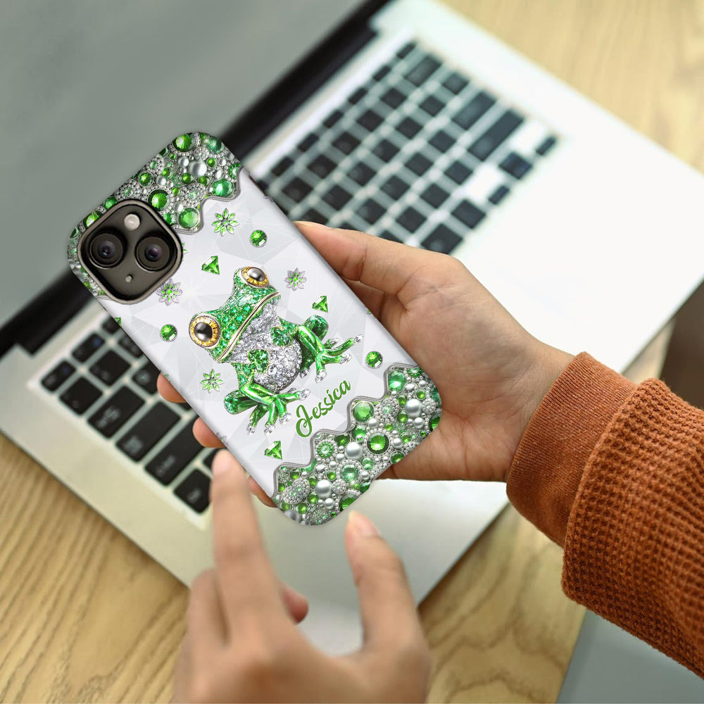 Love Frogs - Personalized Frog Full Print Phone Case