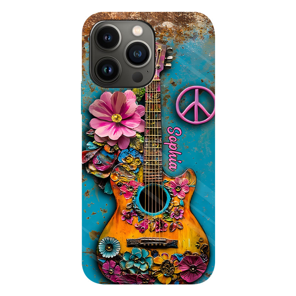 Hippie Guitar Soul - Personalized Hippie Phone Case