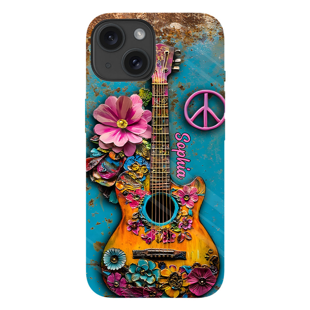 Hippie Guitar Soul - Personalized Hippie Phone Case