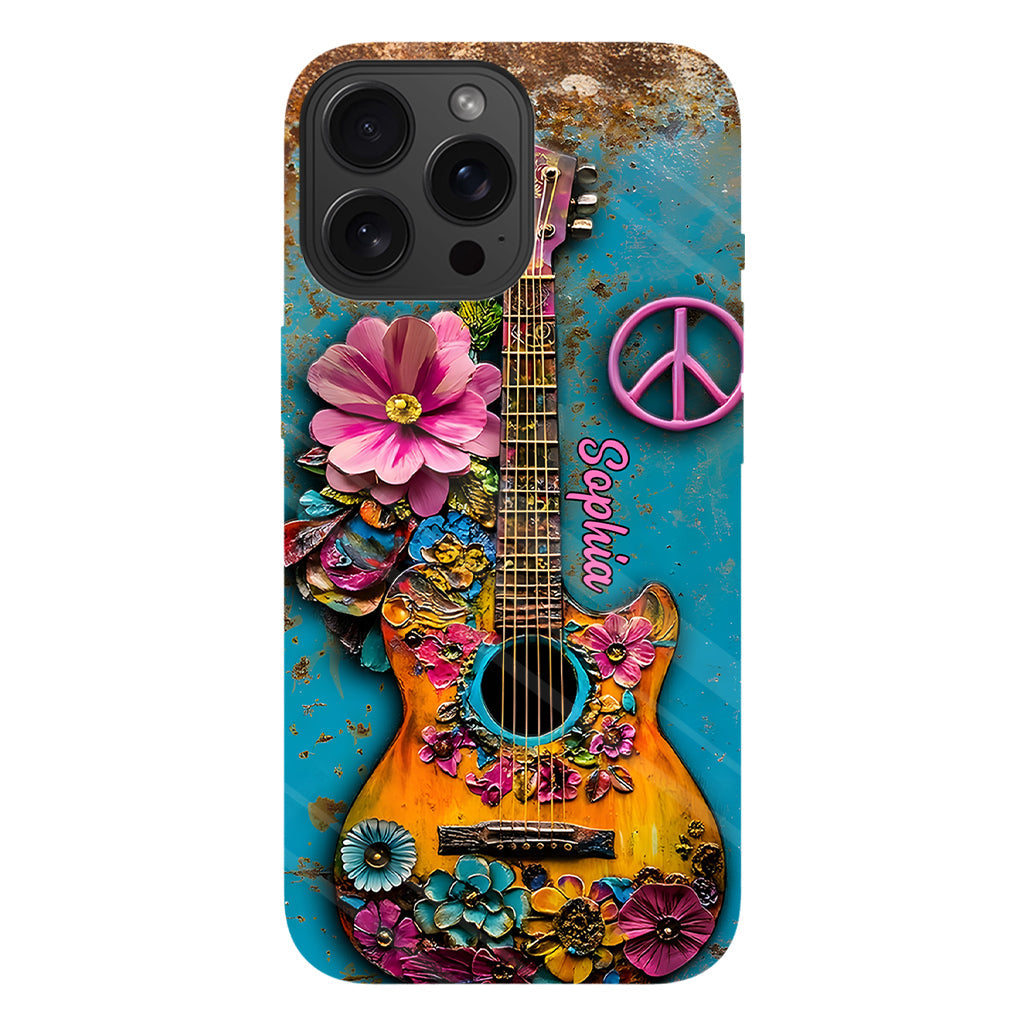 Hippie Guitar Soul - Personalized Hippie Phone Case