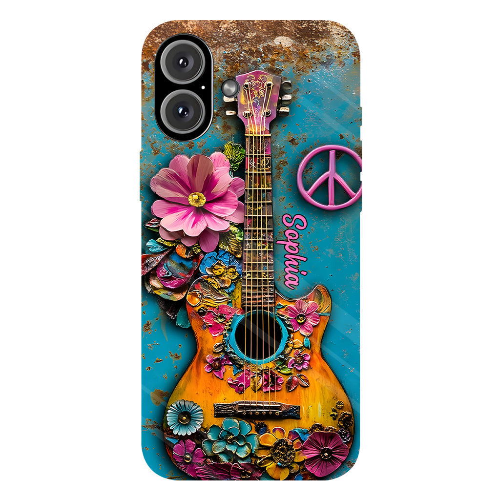 Hippie Guitar Soul - Personalized Hippie Phone Case