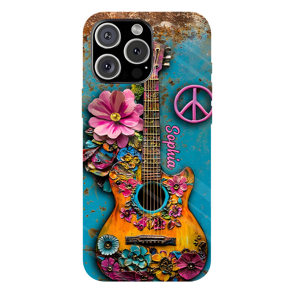 Hippie Guitar Soul - Personalized Hippie Phone Case