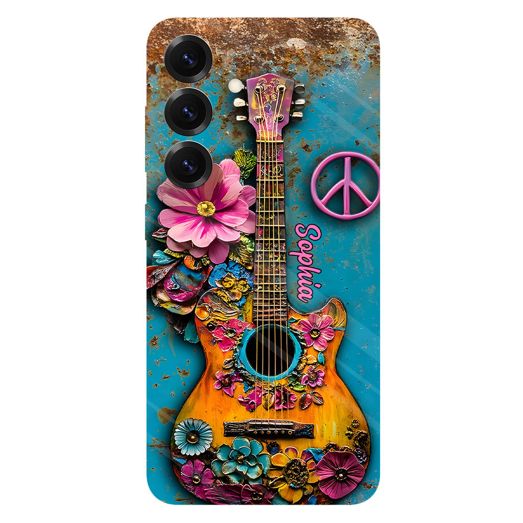 Hippie Guitar Soul - Personalized Hippie Phone Case