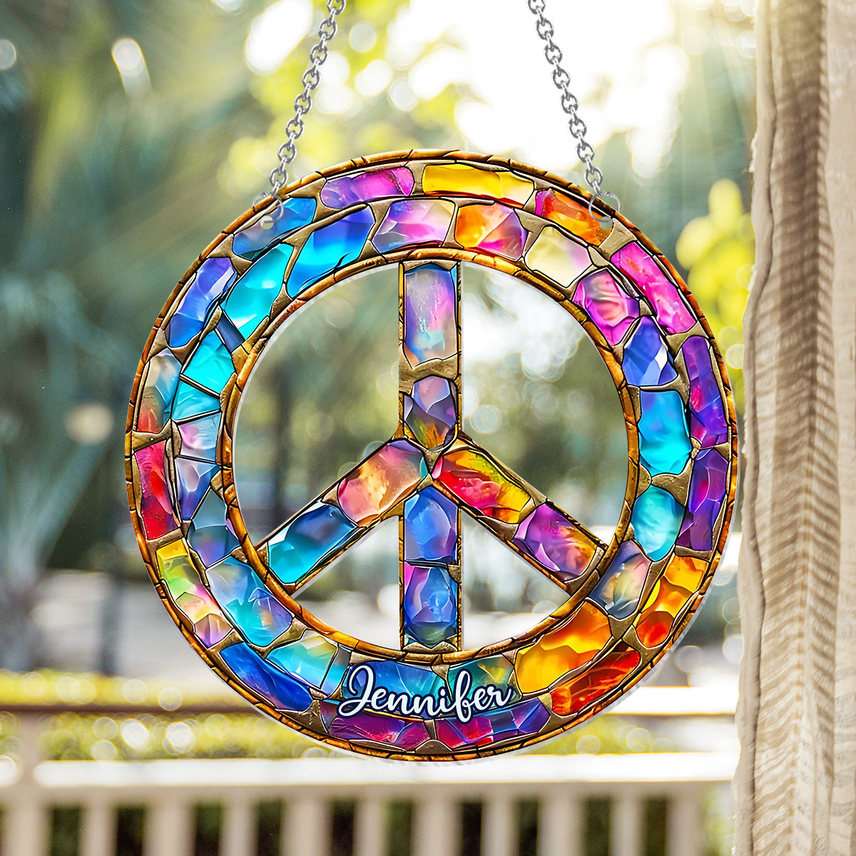 Hippy Soul - Personalized Hippie Acrylic Window Hanging