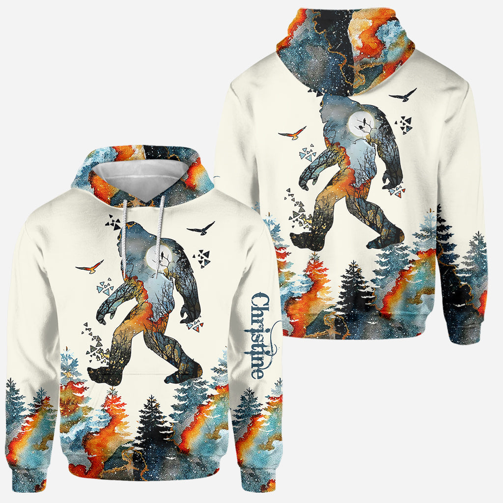Bigfoot In To The Forest I Go - Personalized Camping All Over Print