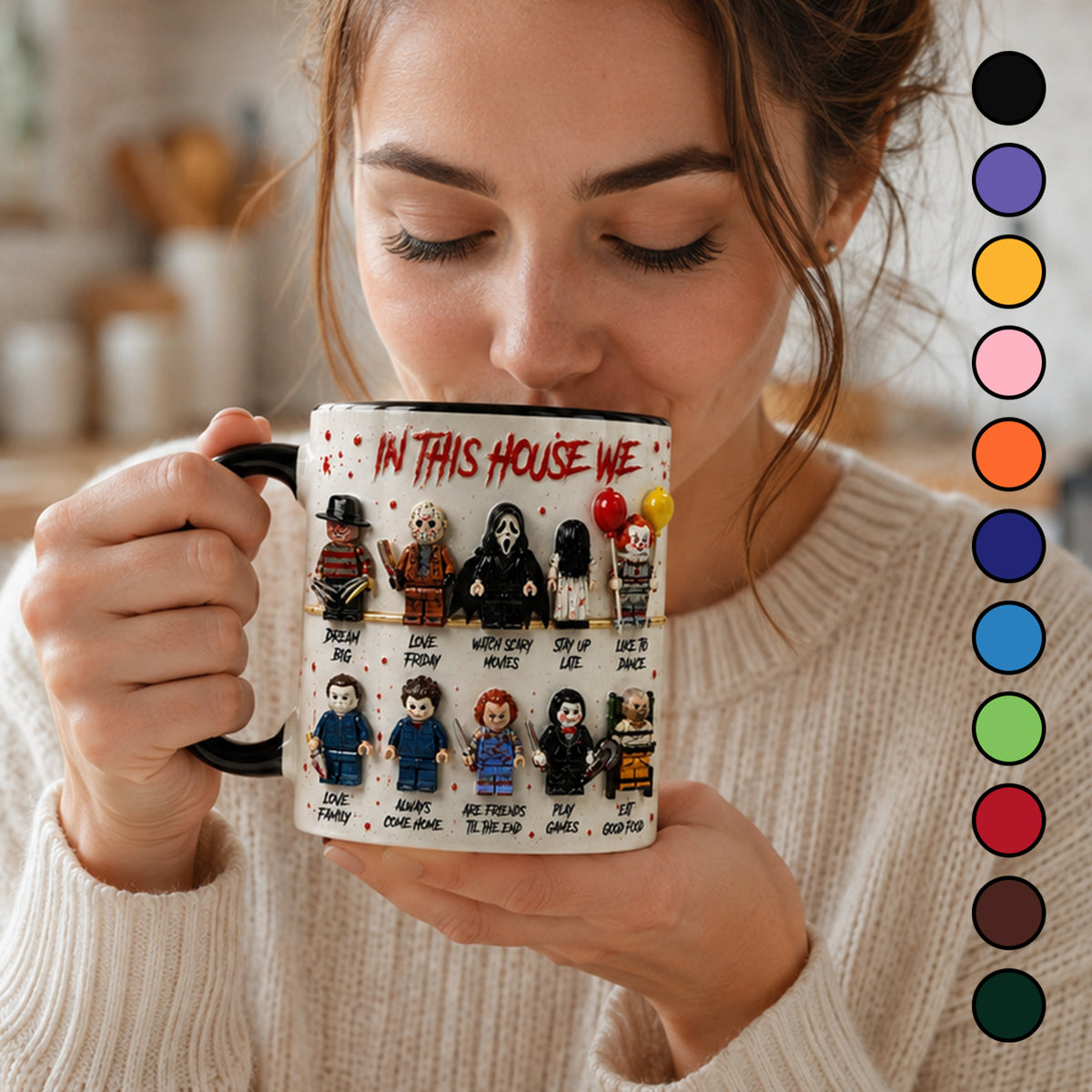 Halloween Horror Movie Characters Mug