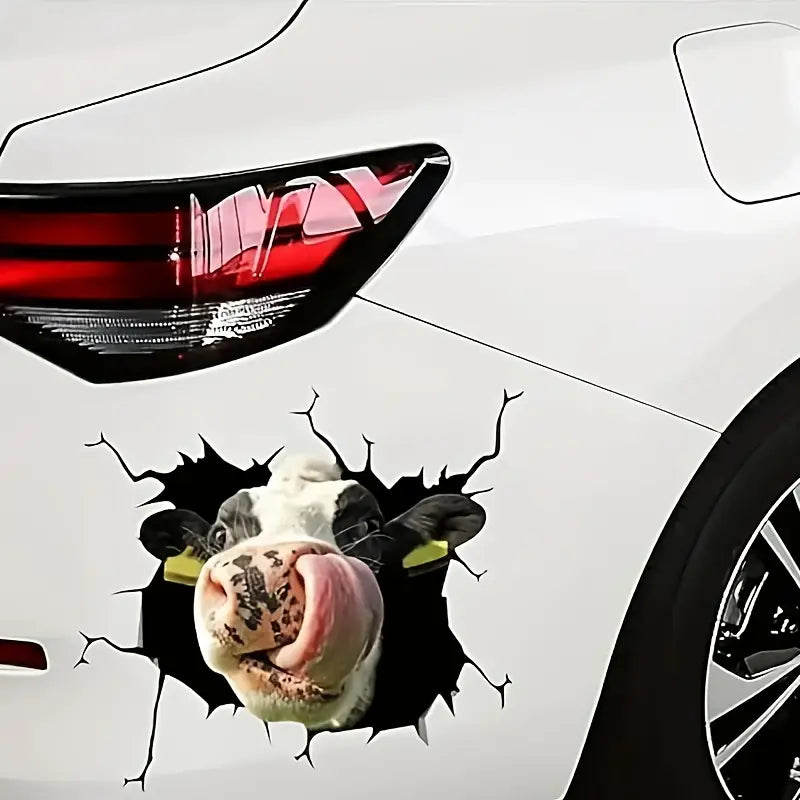Cartoon Cow Head Sticker