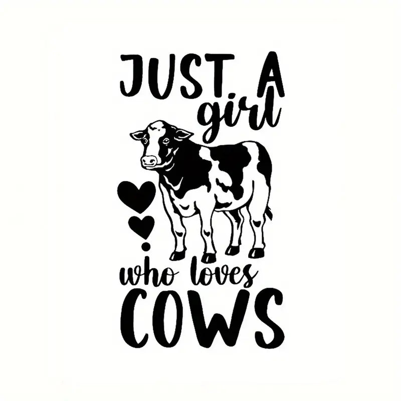 Just A Girl Who Loves Cows Sticker