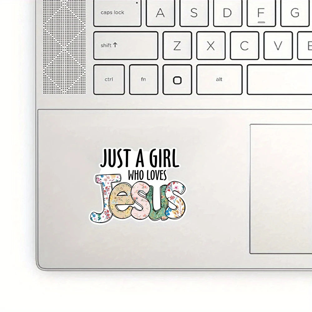 Just A Girl Who Loves Jesus - Jesus Sticker