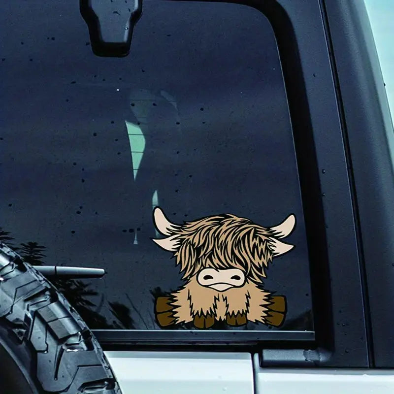 Adorable Highland Cow Sticker
