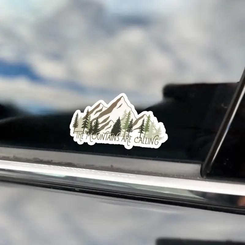 Mountain Theme Vinyl Sticker