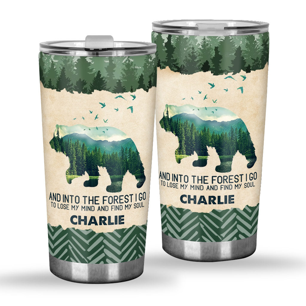 Love Camping - Personalized Bear Camping Tumbler