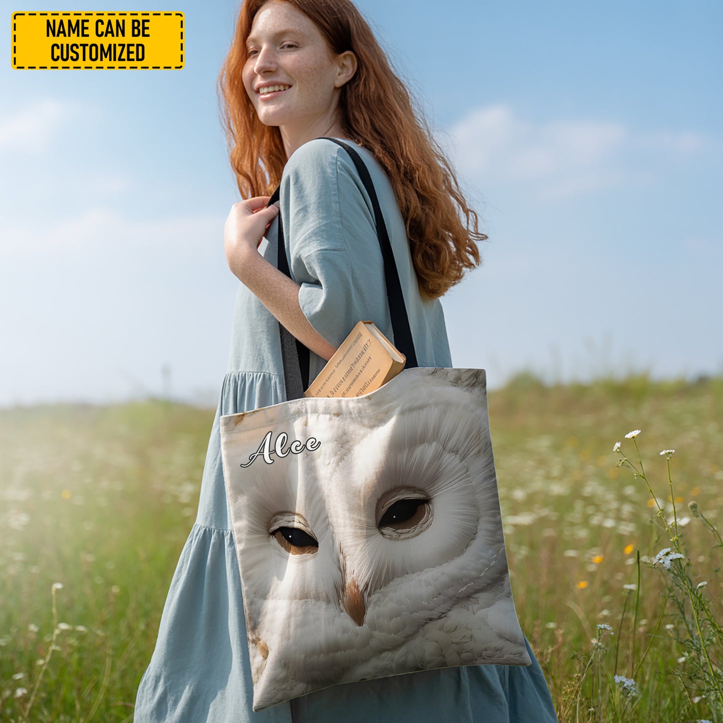 Love Owl - Personalized Owl Tote Bag
