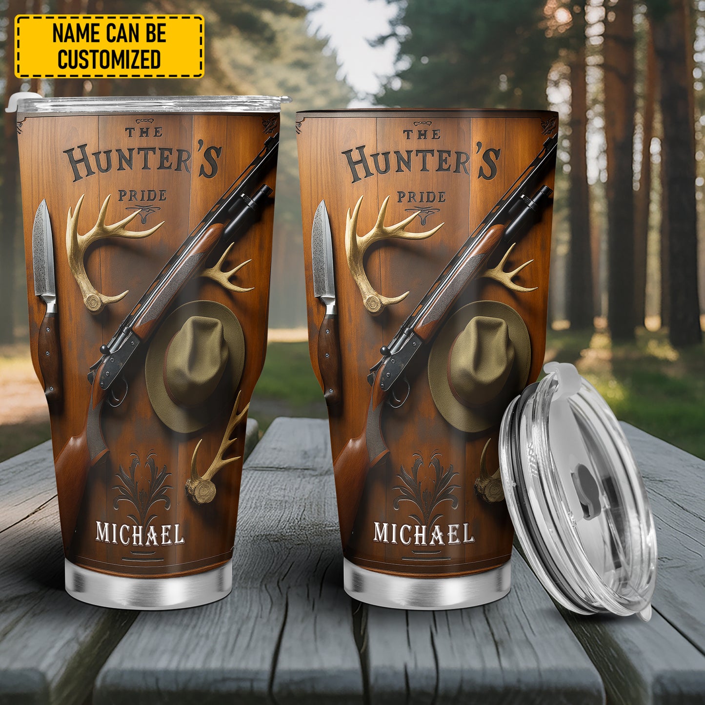 Personalized Deer Hunter Tumbler