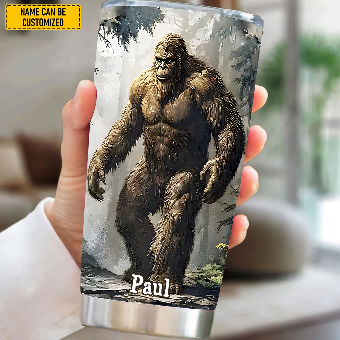 Personalized Funny Bigfoot Tumbler