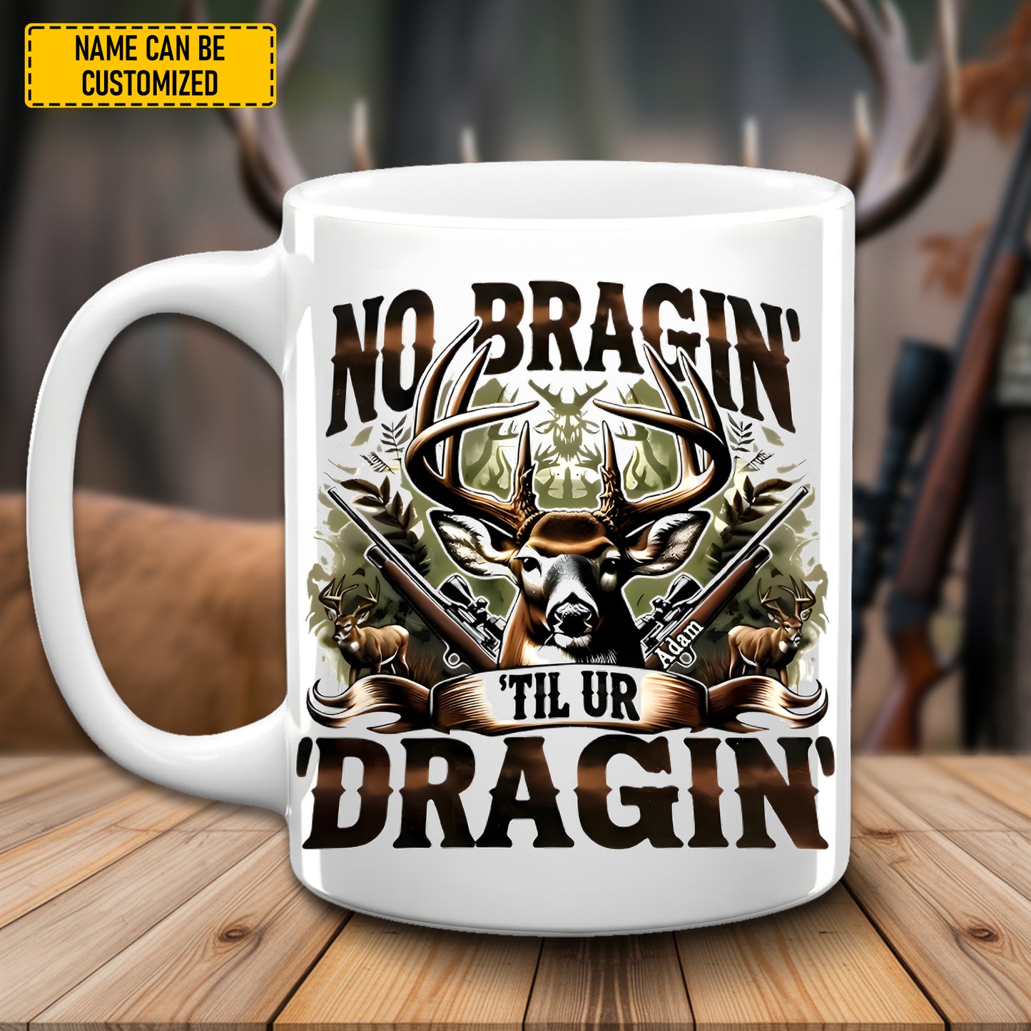 Personalized No Braggin’ Til Ur Sippin’ White Mug