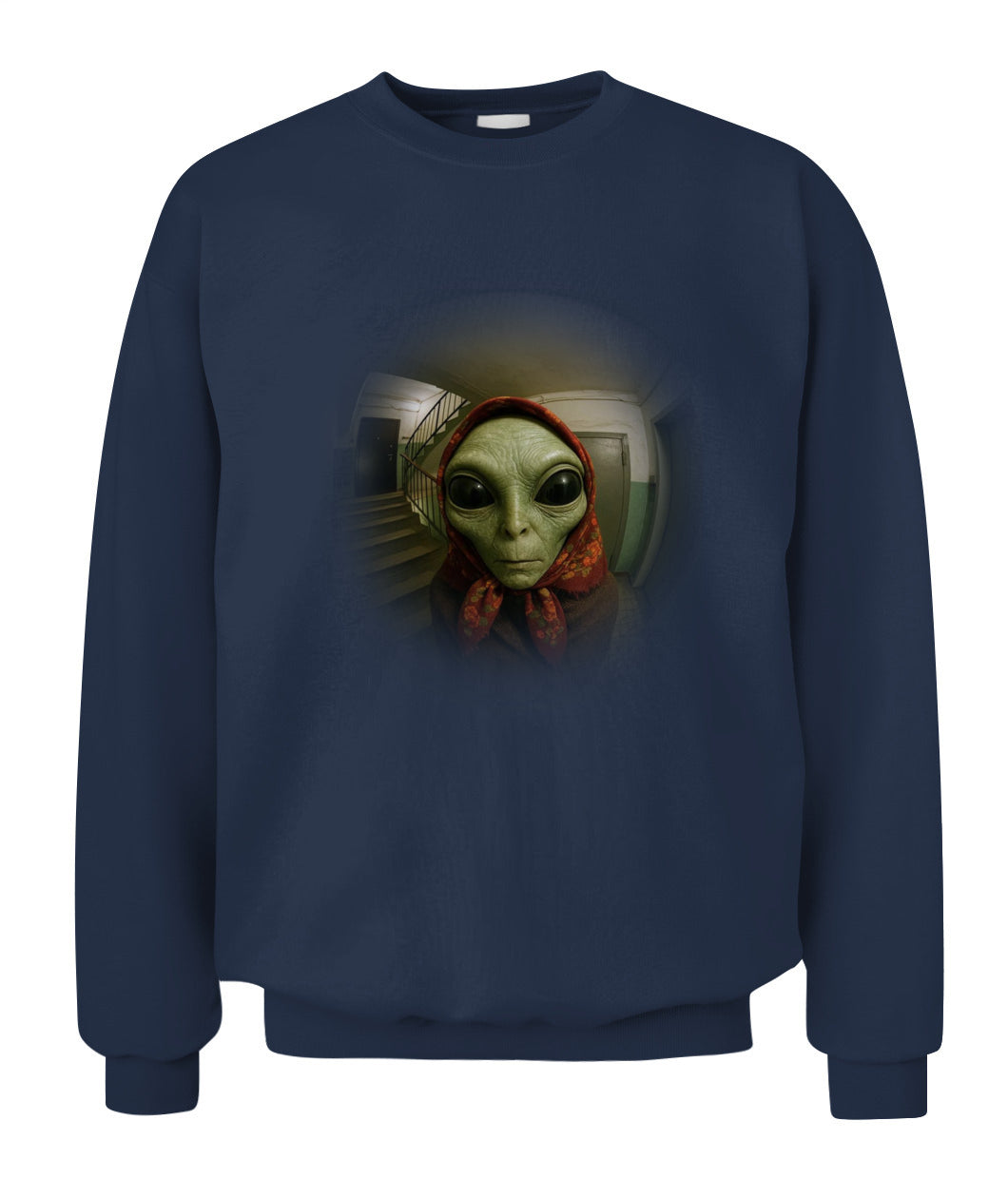 Babushka Alien – Funny Retro UFO Shirt