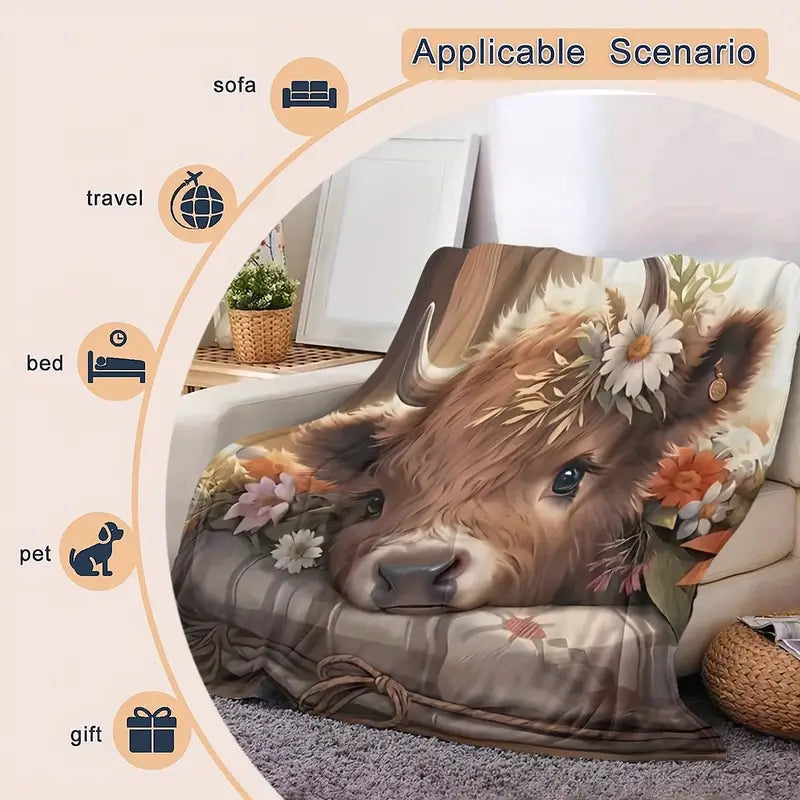 Cozy & Cute Cow - Beautiful Cow Blanket