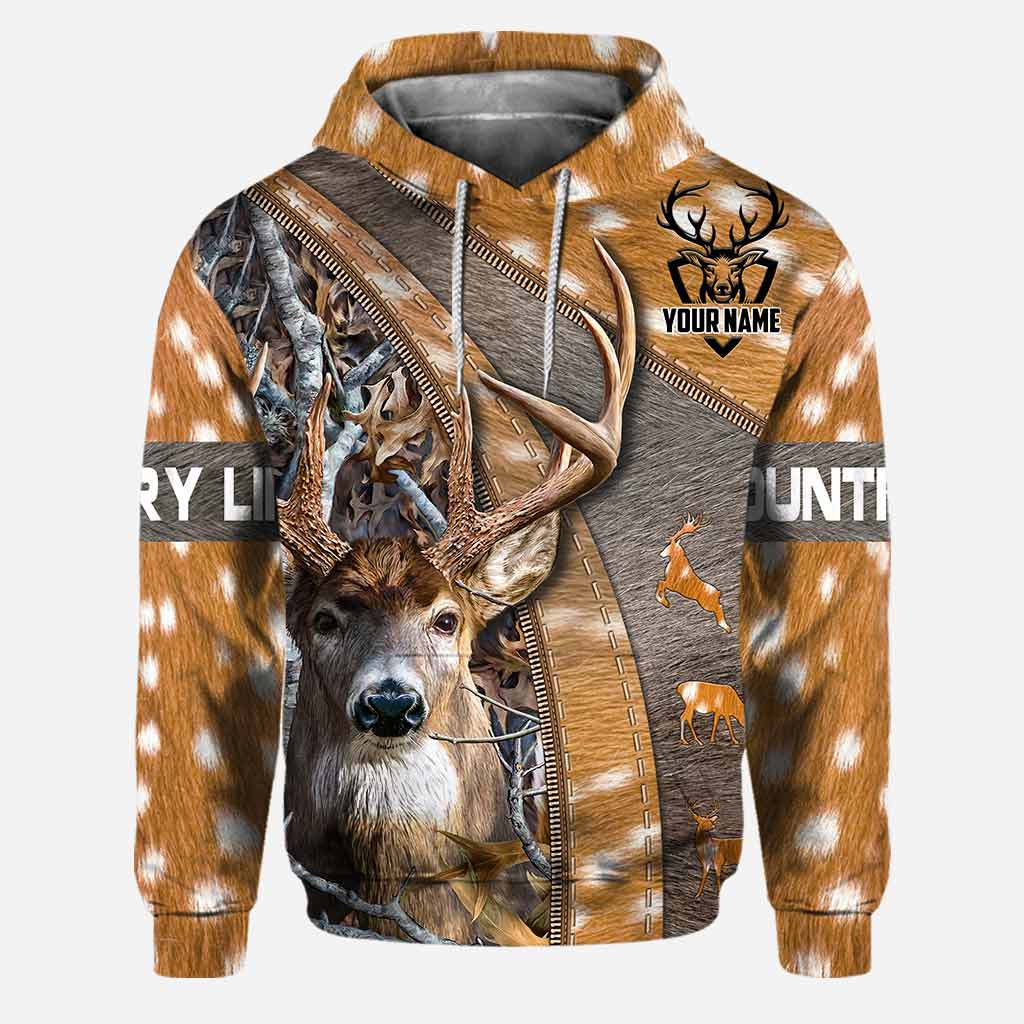 Country Life - Personalized Hunting Hoodie and Leggings With 3D Pattern Print