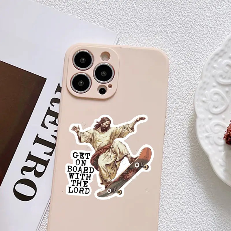 Get On Board with The Lord - Jesus Sticker